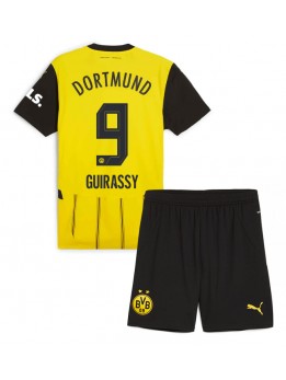 Detské Futbalové oblečenie Borussia Dortmund Serhou Guirassy #9 2024-25 Krátky Rukáv - Domáci (+ trenírky)